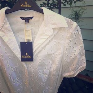 ❌ Sold ❌White brooks brother dress